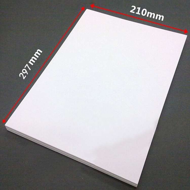 100 Sheets A4 Non-Adhesive Print Paper Blank Writing Adhesive Laser Inkjet Print Label Paper(Glossy
