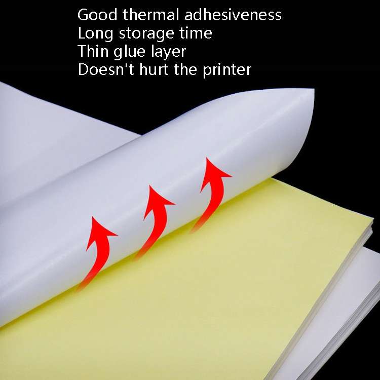 100 Sheets A4 Non-Adhesive Print Paper Blank Writing Adhesive Laser Inkjet Print Label Paper(Glossy