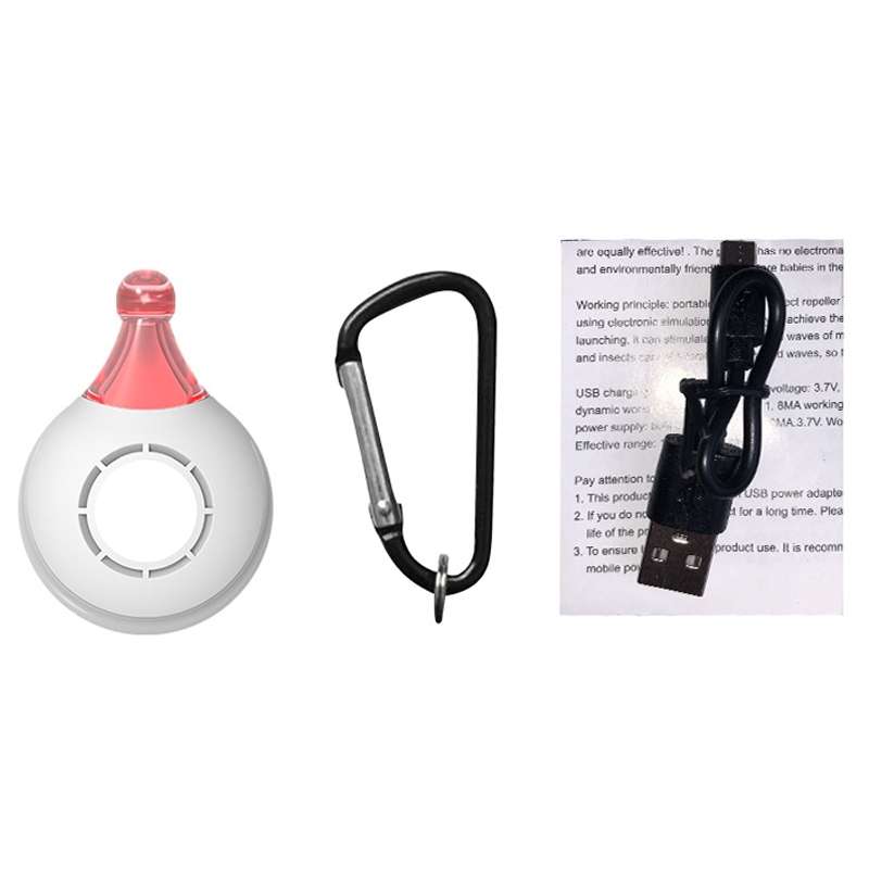 Outdoor Portable Ultrasonic Insect Repellent Pet Multifunctional Repellent(Black)