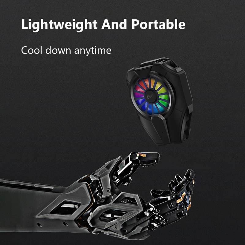 MEMO DL06 Semiconductor Cooling Mobile Phone Radiator with Colorful Lights