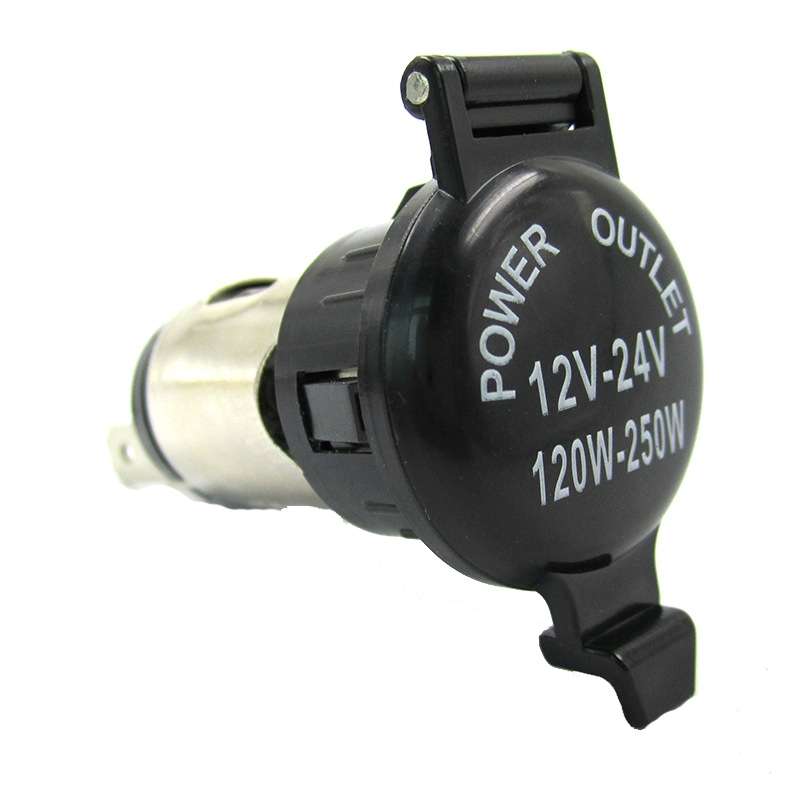 2 PCS 12-24V Automotive Cigarette Lighter Socket Motorcycle Waterproof Spot Cigarette Master
