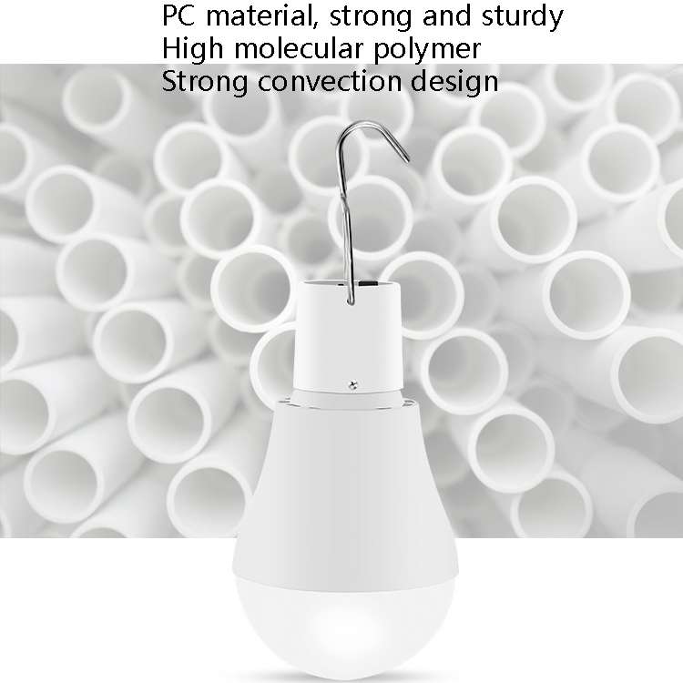 LED Solar Bulb USB Portable Outdoor Emergency Light Bulb Camping Lighting(White Light)