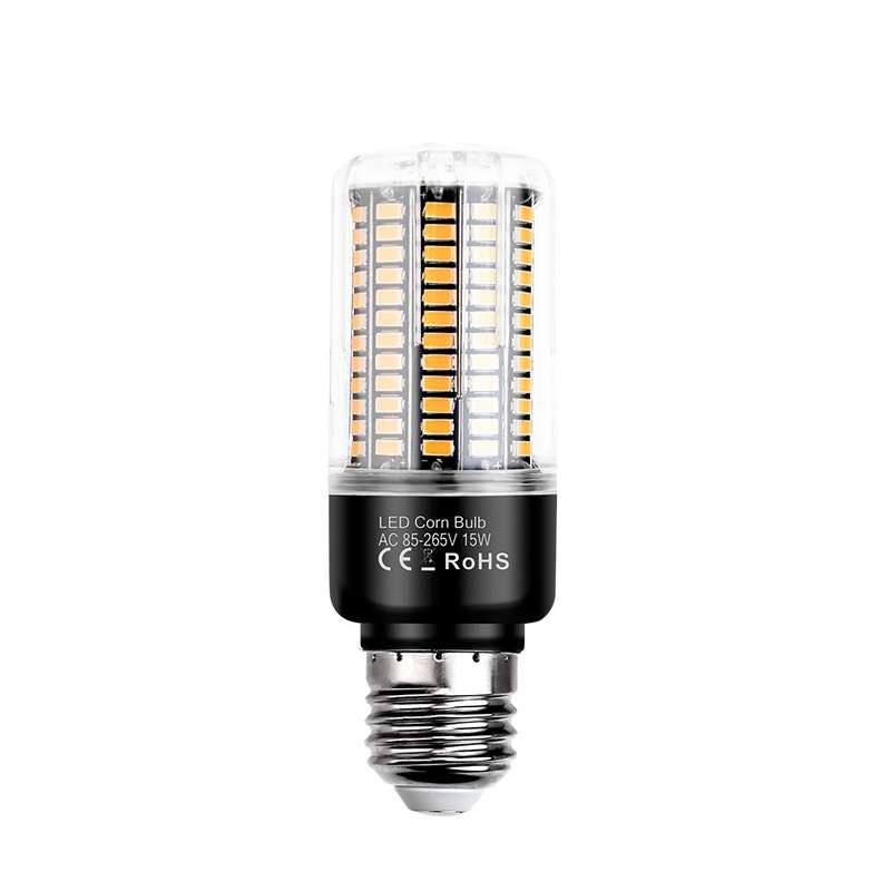15W 5736 LED Corn Light Constant Current Width Pressure High Bright Bulb(E27 White)