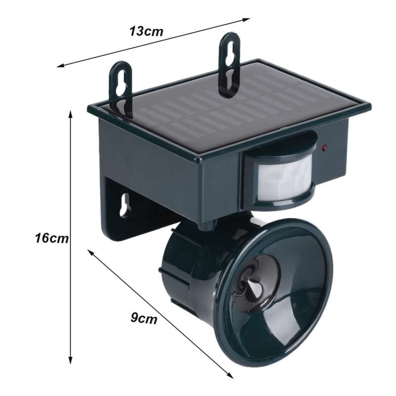 NY-2002 Solar Ultrasonic Mouse Repeller Animal Repeller Outdoor Waterproof Bird Repeller(Green)