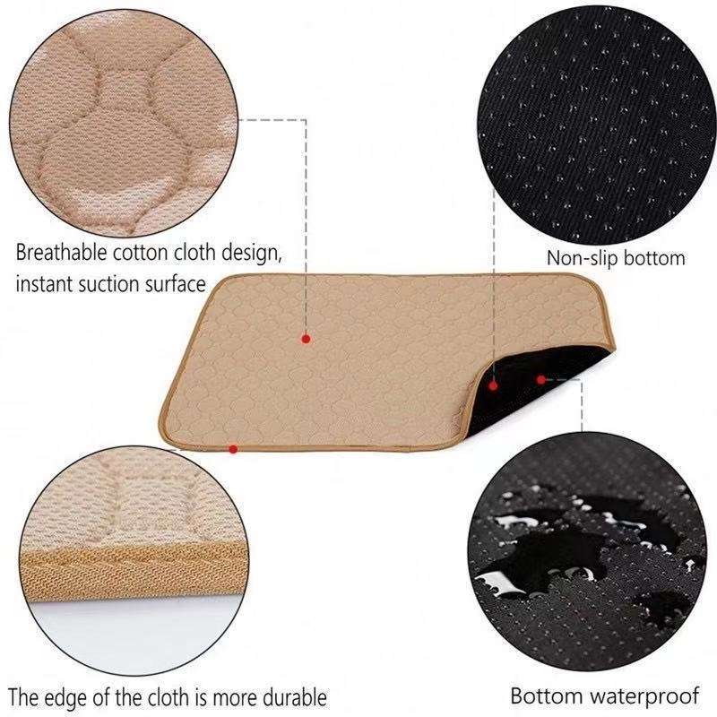 100x67cm Car Pet Injection Pad Waterproof Pad Cat Dog Sofa Waterproof Diapholic Carpet Water Absorbi