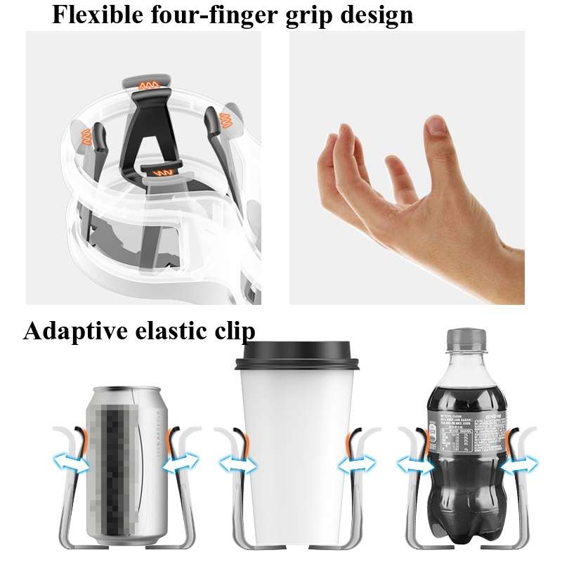 SHUNWEI SD-1038 Car Dual-Hole Water Cup Holder Cola Vacuum Flask Holder One For Two Beverage Ho