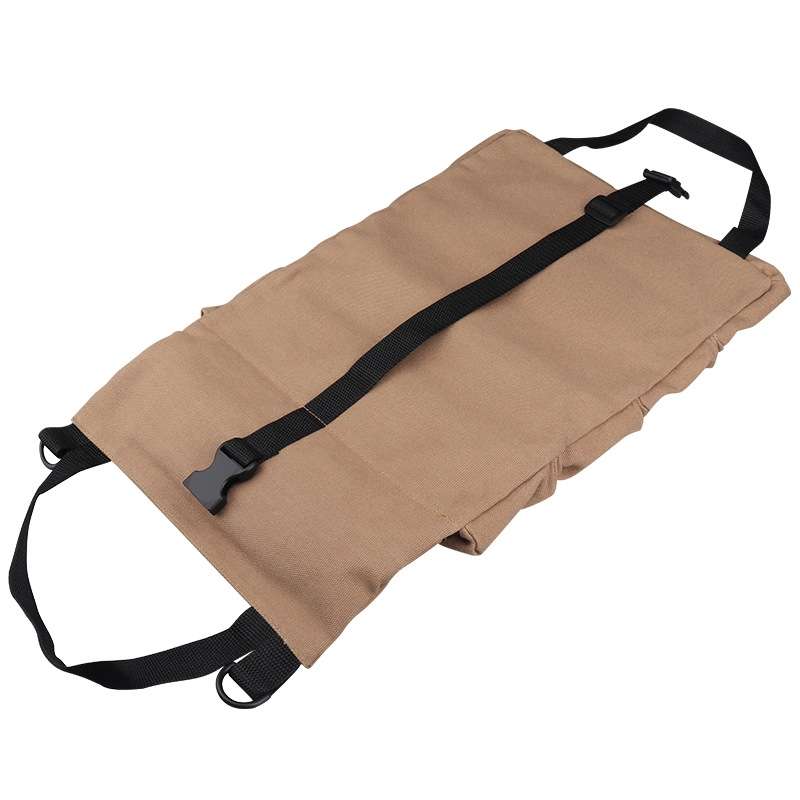 Car Canvas Tool Hanging Bag Electrician Package Car Tool Bag(Black)