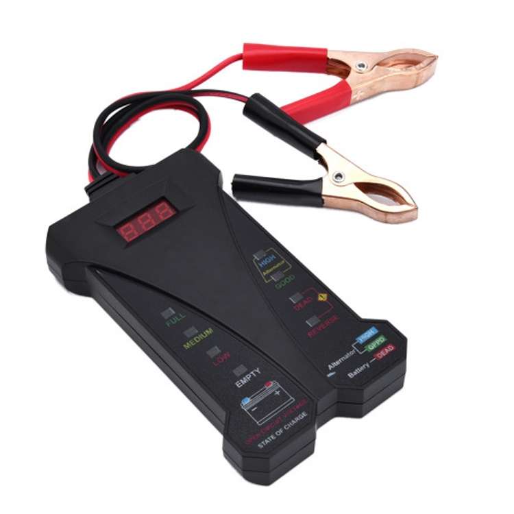 12V Three-In-One Battery Tester Digital Display Tester (Blue)