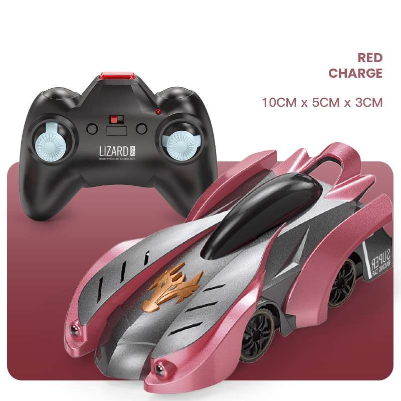 Remote Control Wall Climbing Car Mini Electric Remote Control Car Children Toy(Blue Lightning Handle