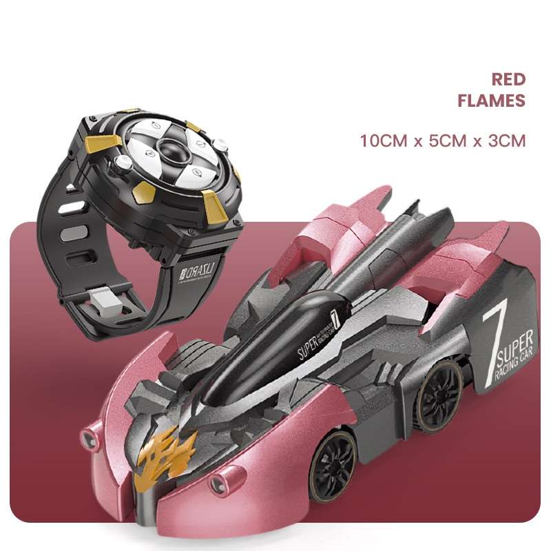 Remote Control Wall Climbing Car Mini Electric Remote Control Car Children Toy(Blue Lightning Handle