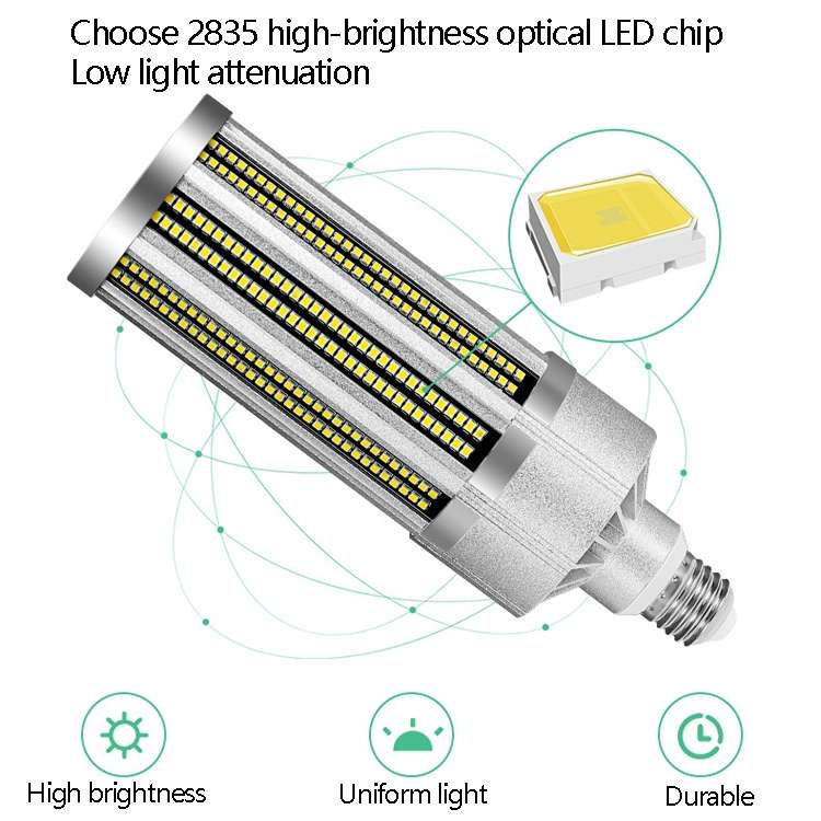 E27 2835 LED Corn Lamp High Power Industrial Energy-Saving Light Bulb, Power: 20W 3000K (Warm White)