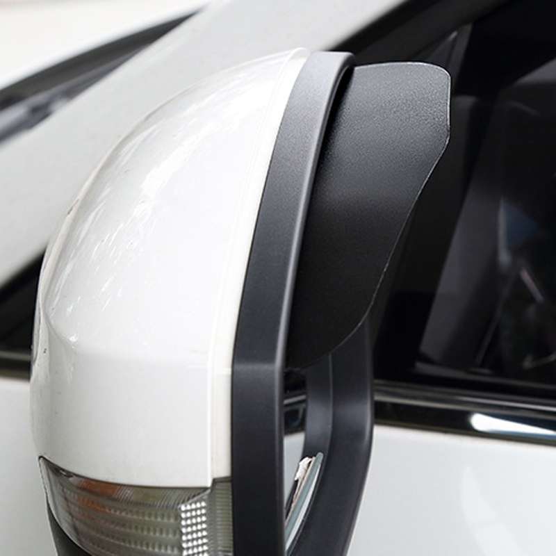 Car Rear View Mirror Rain Eyebrow Cover Catering Mirror Aluminum Alloy Rain Shield(Aluminum Alloy Bl