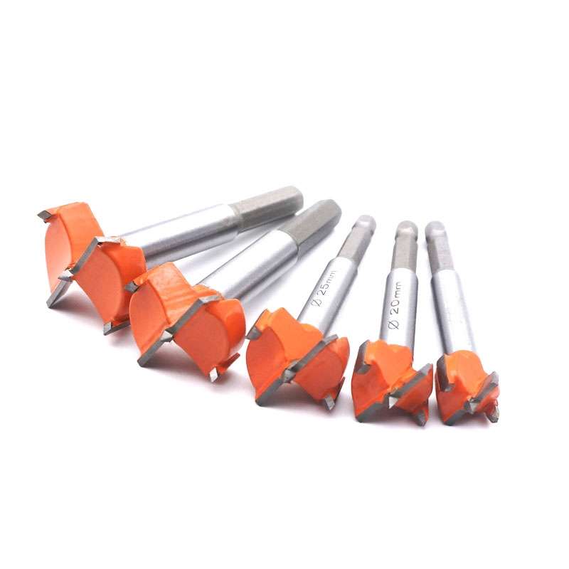 5 PCS / Set Woodworking Hole Opener Hinge Stone Cream Board Wood Take-Hole Door Window With Collar W