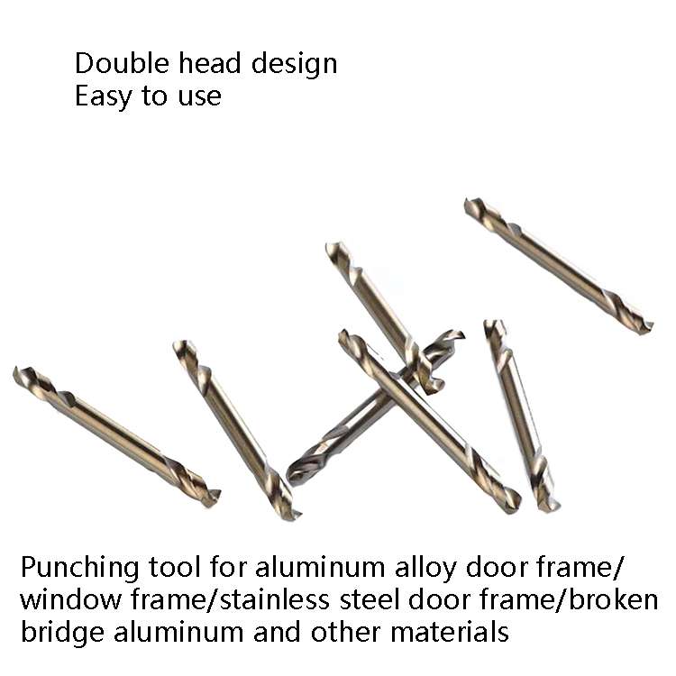 5pcs M35 Cobalt-Containing Twist Drill Bit High-Speed Steel Double Head Metal Steel Plate Expansion