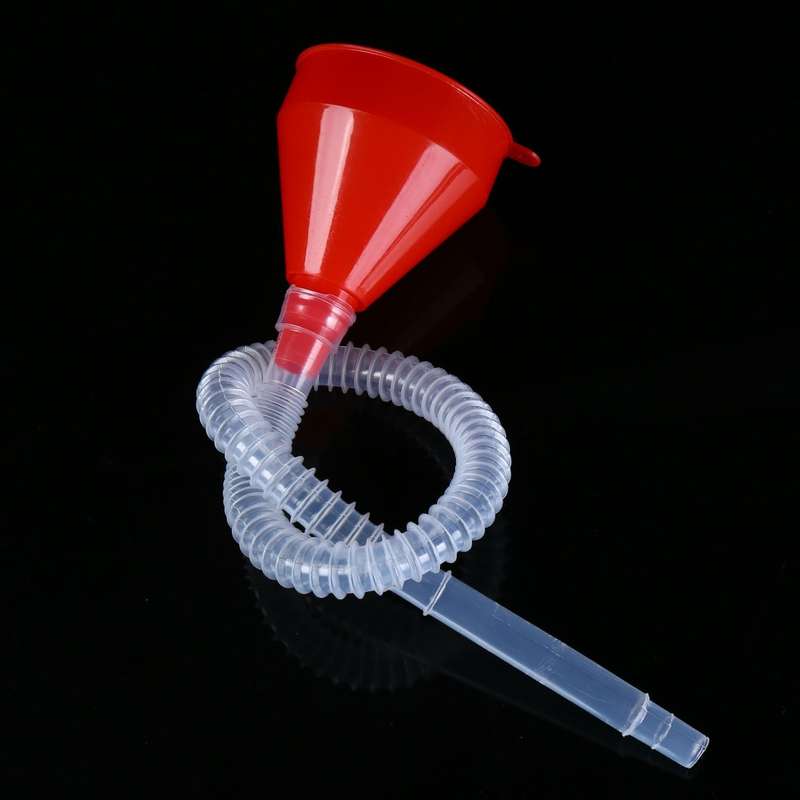 Pour Oil Tool Car Motorcycle Truck Vehicle Plastic Filling Funnel with Soft Pipe