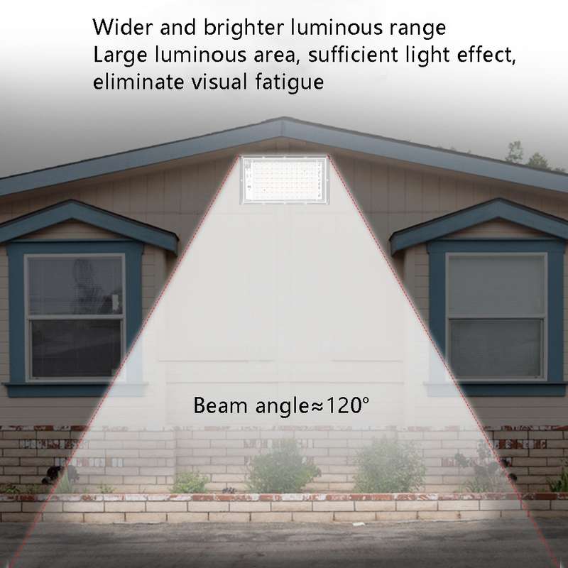 Waterproof LED Flood Light Outdoor Garden Light Construction Site Lighting Project Light, Specs: 50W