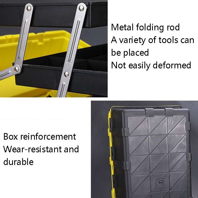 21 inch Folding Hardware Storage Box Hand-Filled Car Parts Toolbox Portable Electrician Repair Tool