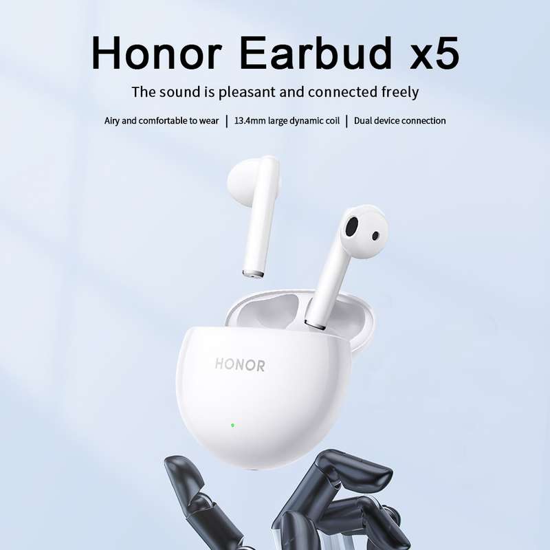 Honor Earbuds X5 Semi-in-ear Smart Call Noise Reduction Wireless Bluetooth Earphones(Coral Pink)