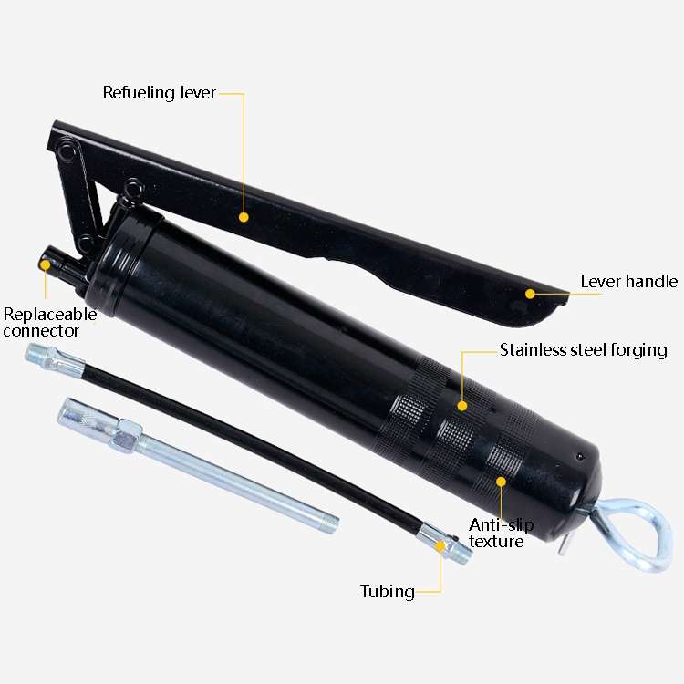 400cc Labor-Saving Manual Pressure Rod Type High Pressure Large Capacity Fuel Injector(Black)