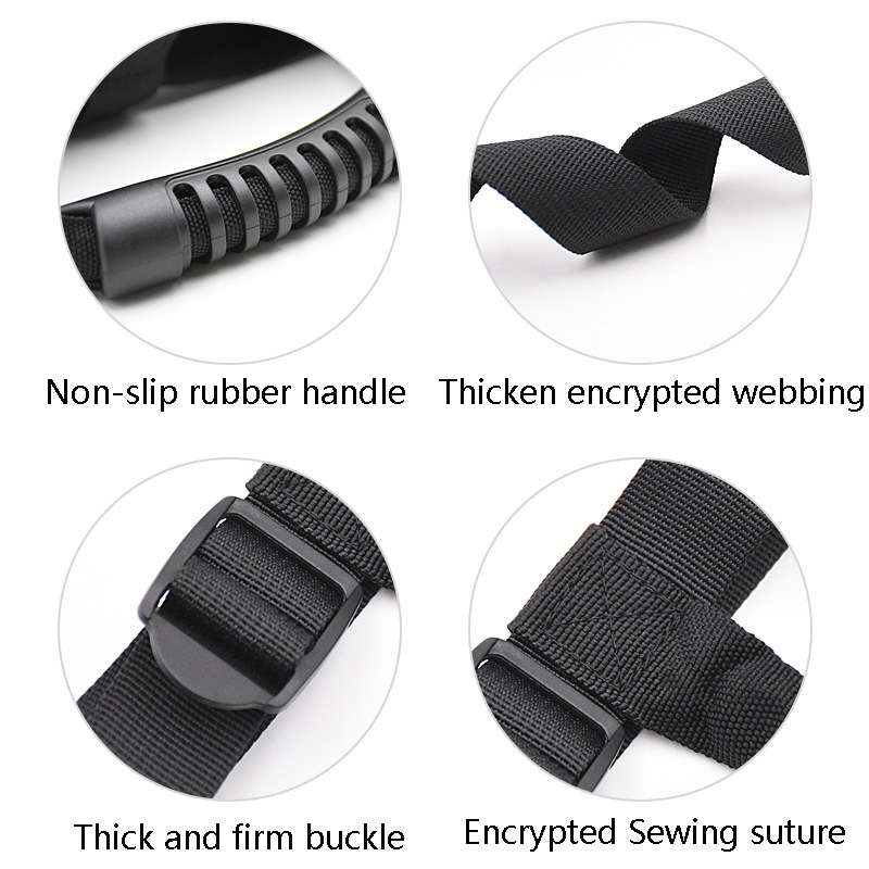 3 PCS Car Top Pull Car Roof Safety Handle(Black)