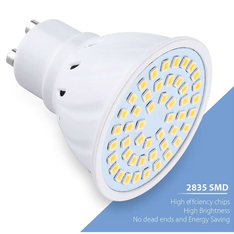 LED Concentrating Plastic Lamp Cup Household Energy-saving Spotlight, Wattage:7W E27 60 LEDs(Warm Wh