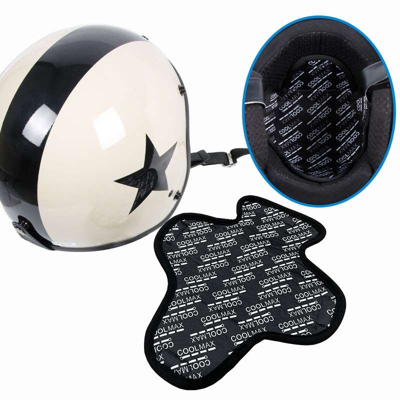 MTTD1028 Riding Breathable Quick-Drying Absorb Sweat Sponge Pad Removable Motorcycle Helmet Pad, Siz