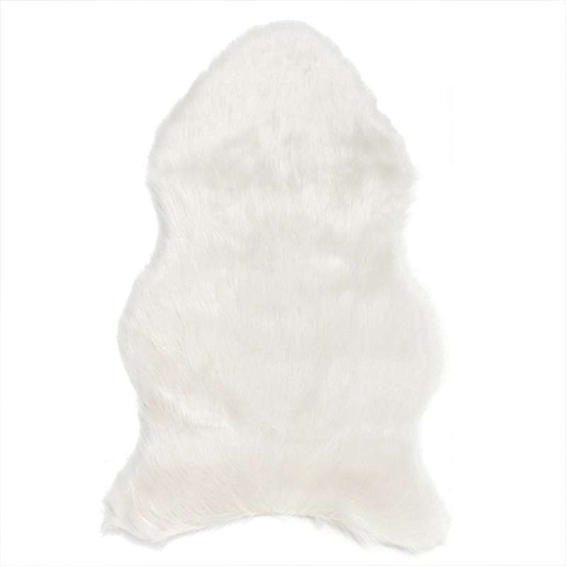 Wool Sofa Cushion Fur Full Sheepskin Carpet Window Decoration Mat, Size: 60x90cm(White)