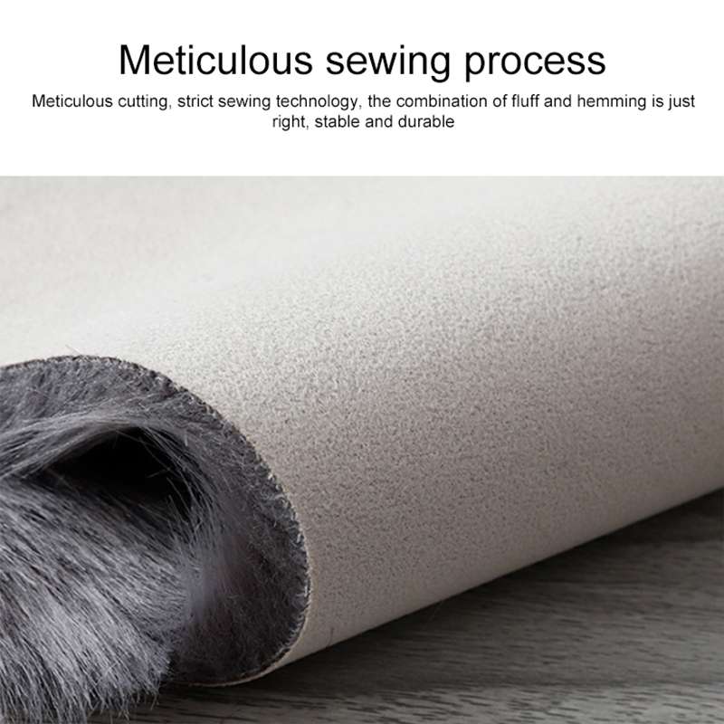 Wool Sofa Cushion Fur Full Sheepskin Carpet Window Decoration Mat, Size: 60x90cm(White)
