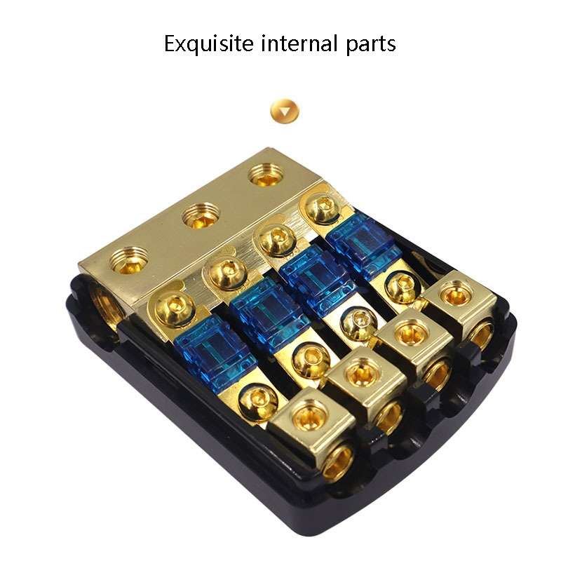 Car Audio Modification Fuse Holder Fuse Liner Fuse Splitter, Specification: 1 In 3 Out