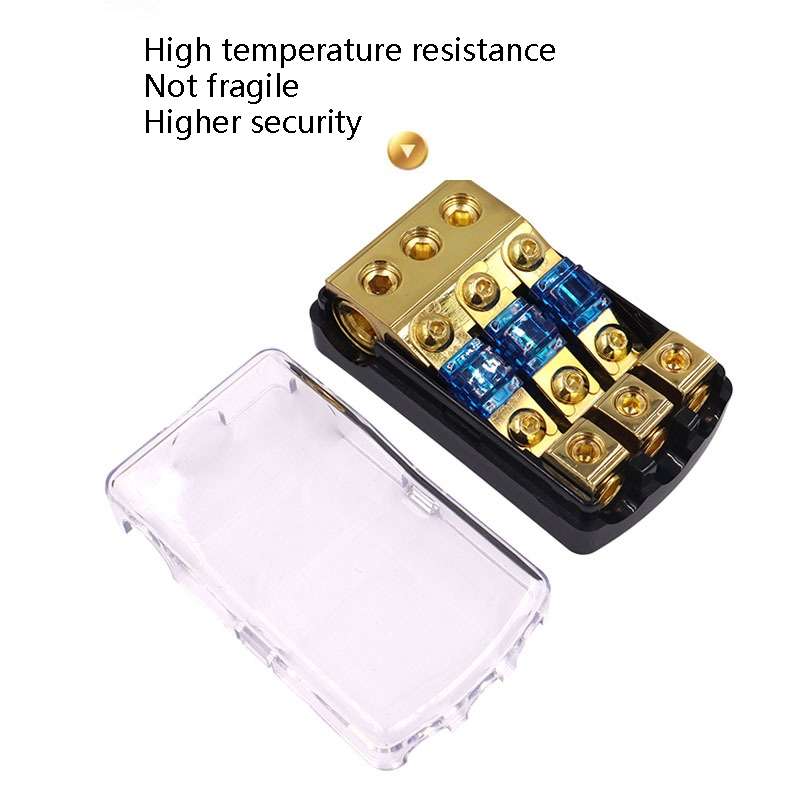Car Audio Modification Fuse Holder Fuse Liner Fuse Splitter, Specification: 1 In 3 Out