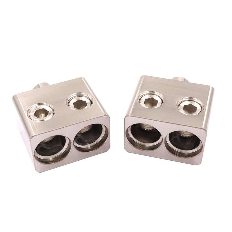 2 PCS RT54 Car Audio Amplifier 1 Point 2 Splitter High Power Supply Terminal