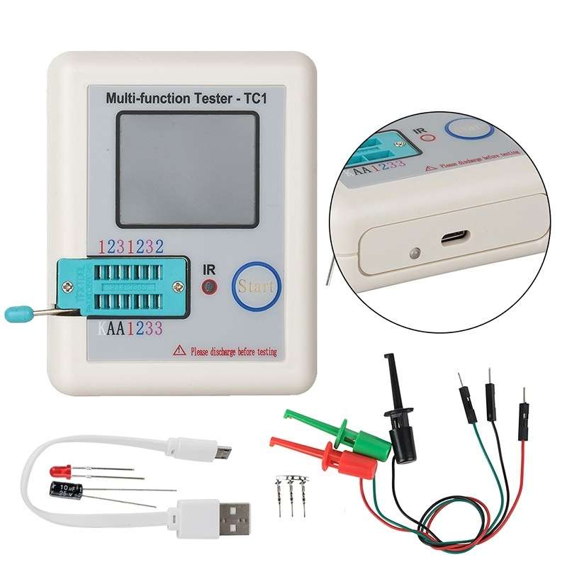 LCR-TC1 Full Colorful Screen Transistor Tester for Diode Triode Capacitor Resistor Test(LCR-TC1)