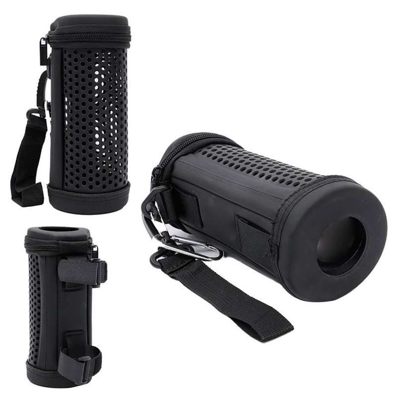 For JBL Flip 5 Bluetooth Speaker Storage Box Kaleidoscope Hollow Protective Cover(Black)