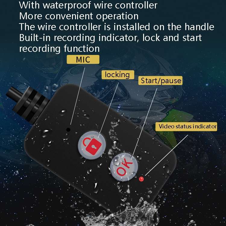 MT35B 1080P Waterproof HD Motorcycle Driving Recorder Mobile Phone Interconnection Locomotive Record