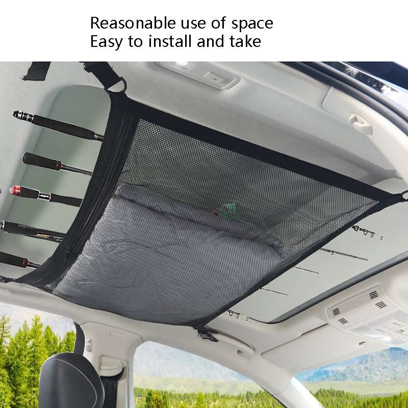 Adjustable Hanging Car Top Storage Bag Car Fishing Rod Rack(Storage Bag)