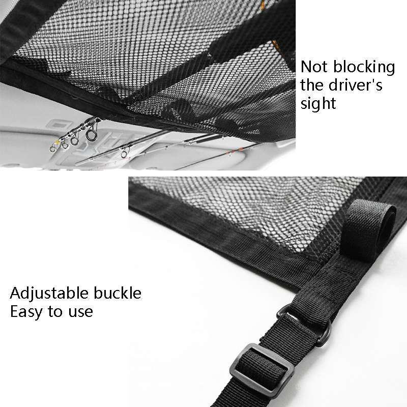 Adjustable Hanging Car Top Storage Bag Car Fishing Rod Rack(Storage Bag)