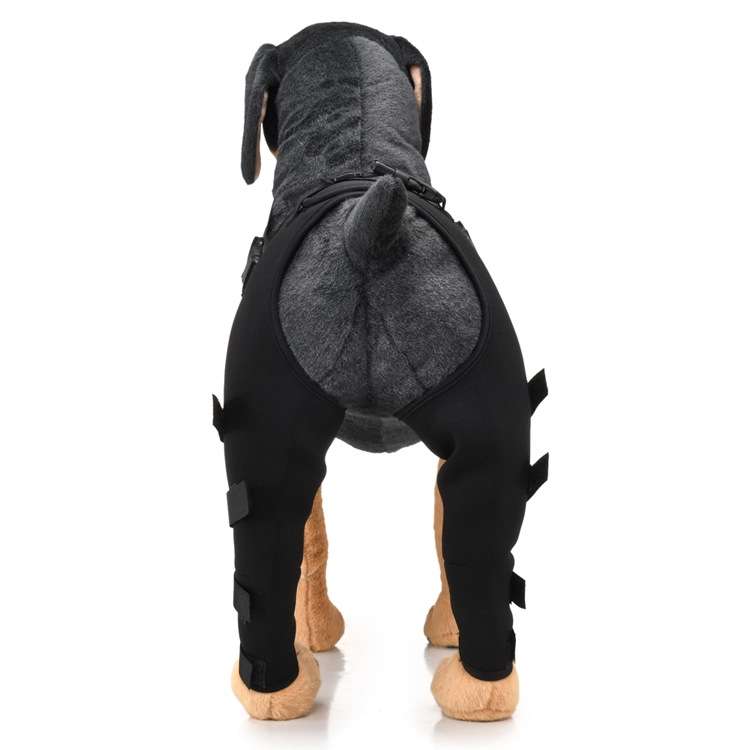 Pet Dog Leg Knee Guard Surgery Injury Protective Cover, Size: XS(Red)