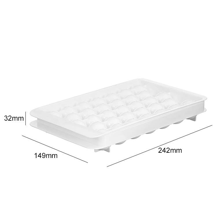 Creative Home Refrigerator Ice Box Ice Lattice Spherical Ice Cube Mould(White)