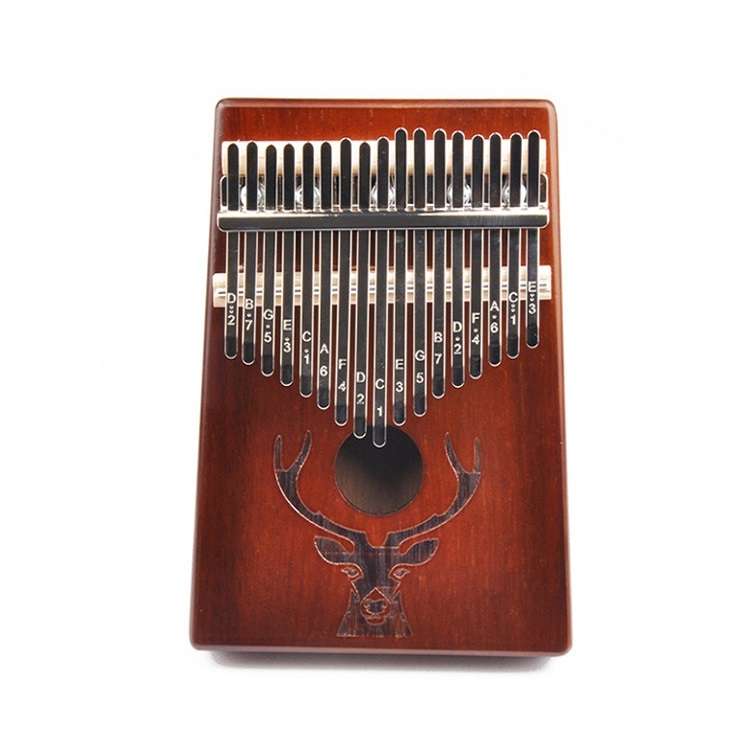 17-Tone Beginner Finger Piano Deer Head Kalimba Thumb Piano(Retro Kit)