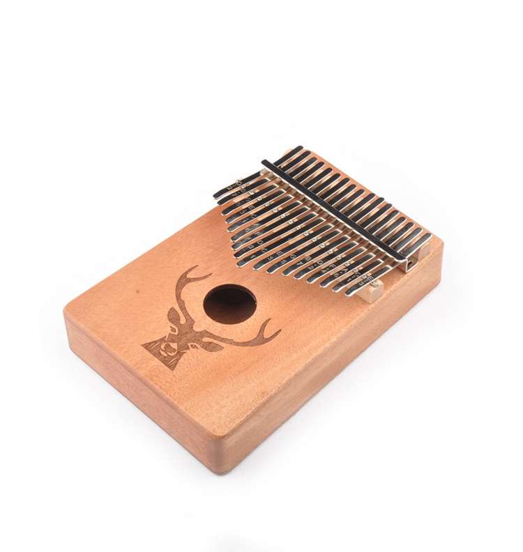 17-Tone Beginner Finger Piano Deer Head Kalimba Thumb Piano(Retro Kit)