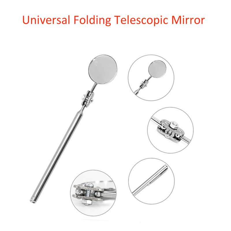 Car Repair Detection Mirror Universal Folding Telescopic Mirror Welding Chassis Inspection Mirror, M