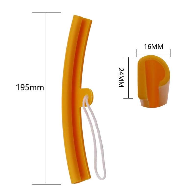 6 PCS Thickening Wear Resistant Scratch-Resistant Tire Wheel Steel Ring Protective Cover(Yellow)