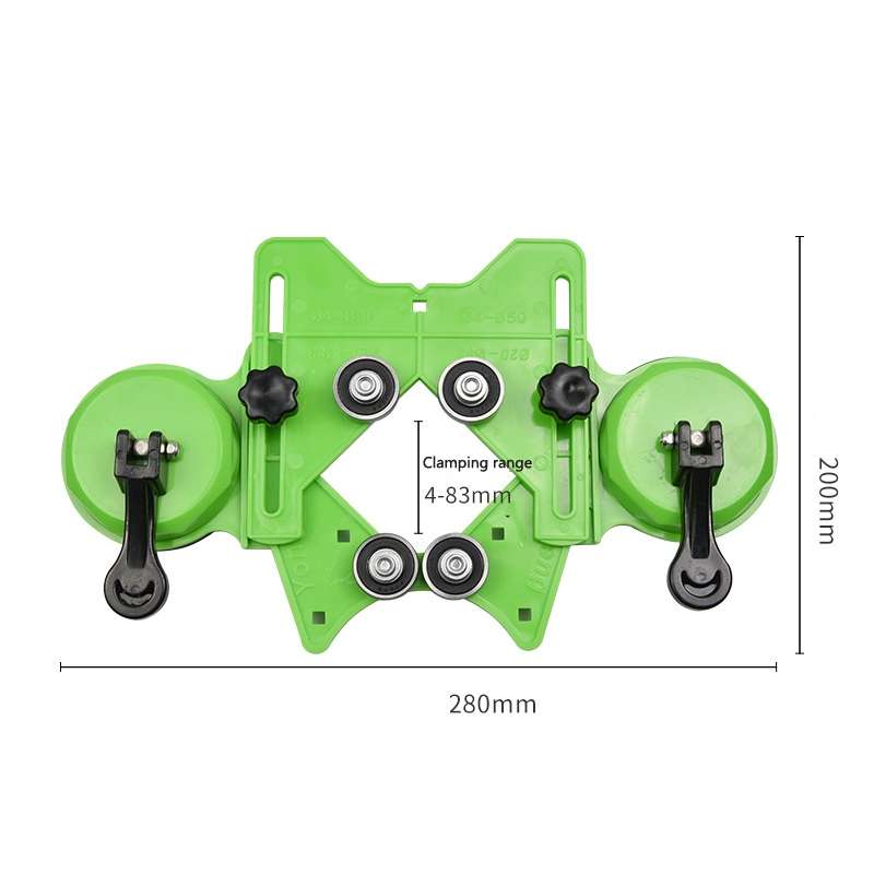 CY-0125 Auxiliary Tool For Glass Tile Suction Cup Opening Locator, Style: Double Handle