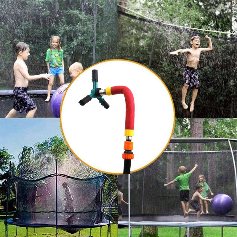 XZSSQ01 Gardening Supplies Garden Trampoline Rotating Sprinkler, Colour: Red Small