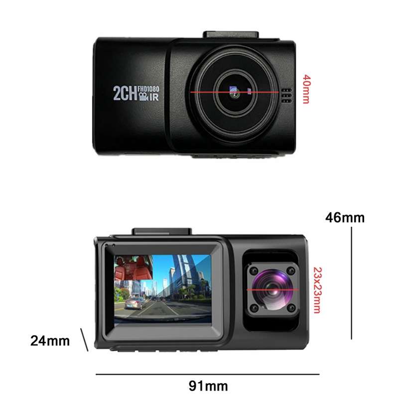 In Car Hidden HD 1080P Infrared Night Vision Driving Recorder Specification Without GPS Trajec...