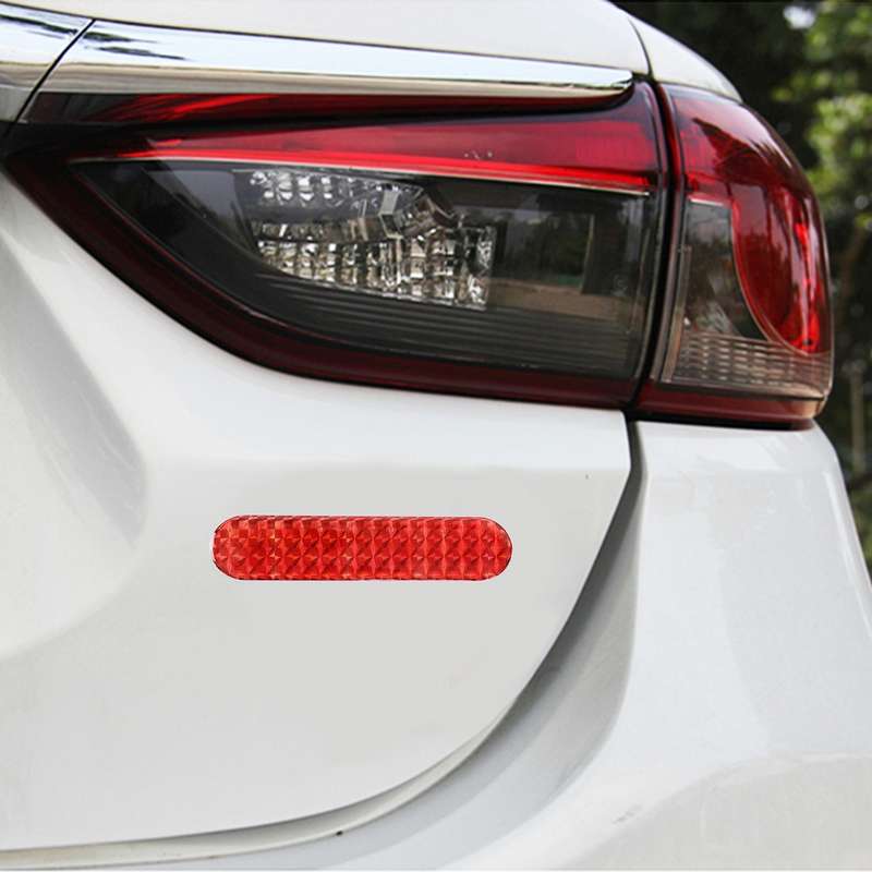 2 PCS High-brightness Laser Reflective Strip Warning Tape Decal Car Reflective Stickers Safety Mark(