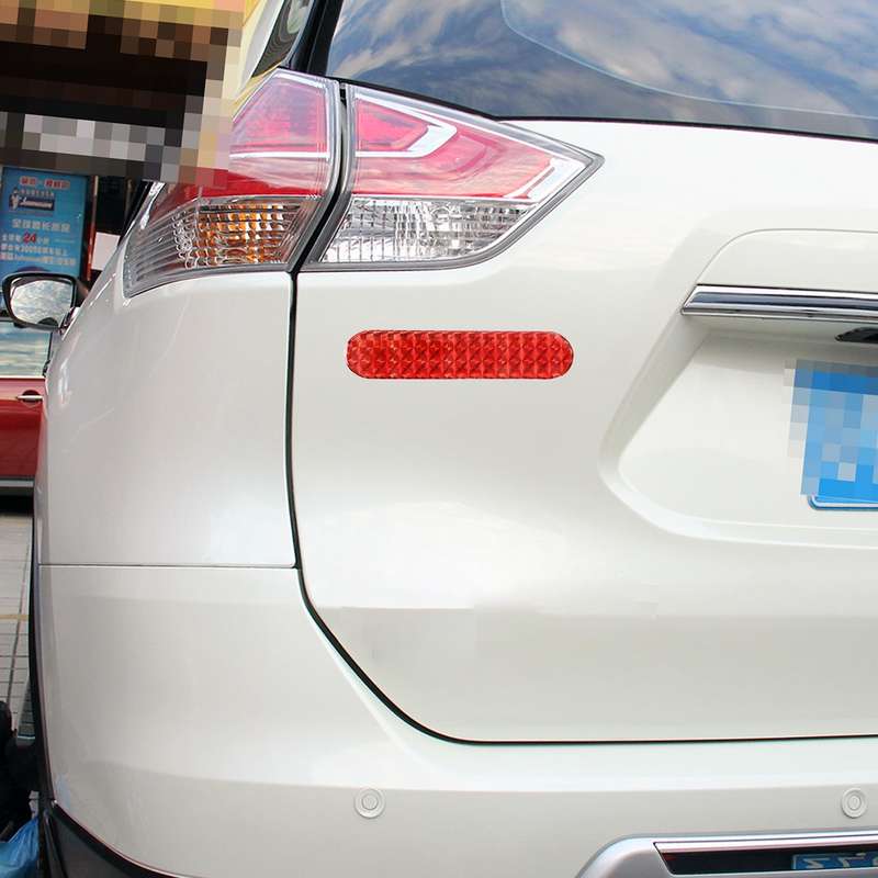 2 PCS High-brightness Laser Reflective Strip Warning Tape Decal Car Reflective Stickers Safety Mark(