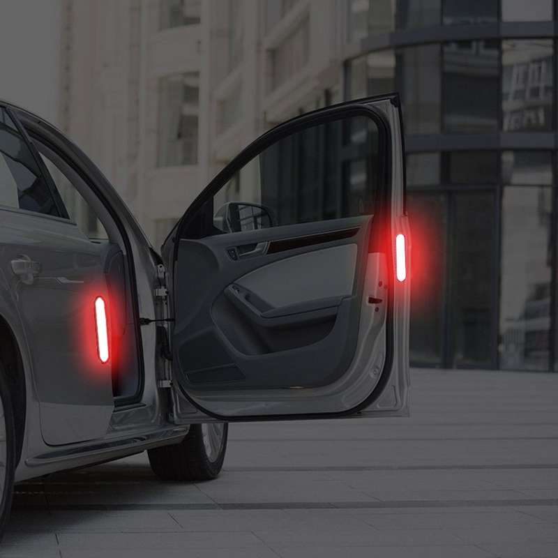 2 PCS High-brightness Laser Reflective Strip Warning Tape Decal Car Reflective Stickers Safety Mark(