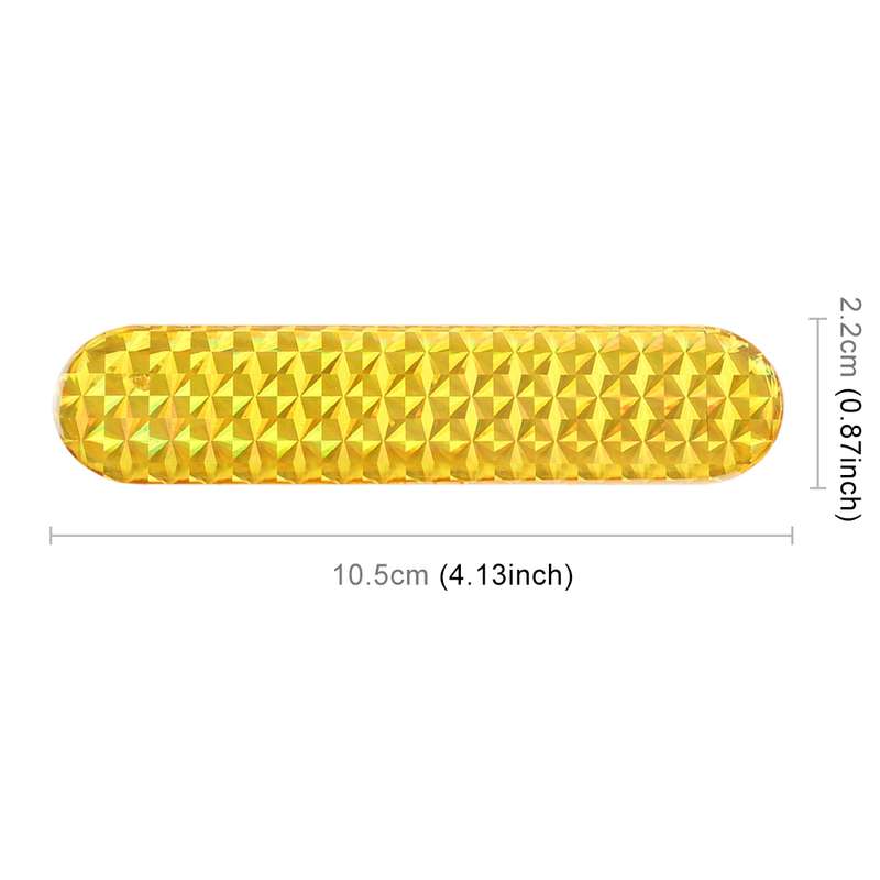 2 PCS High-brightness Laser Reflective Strip Warning Tape Decal Car Reflective Stickers Safety Mark(