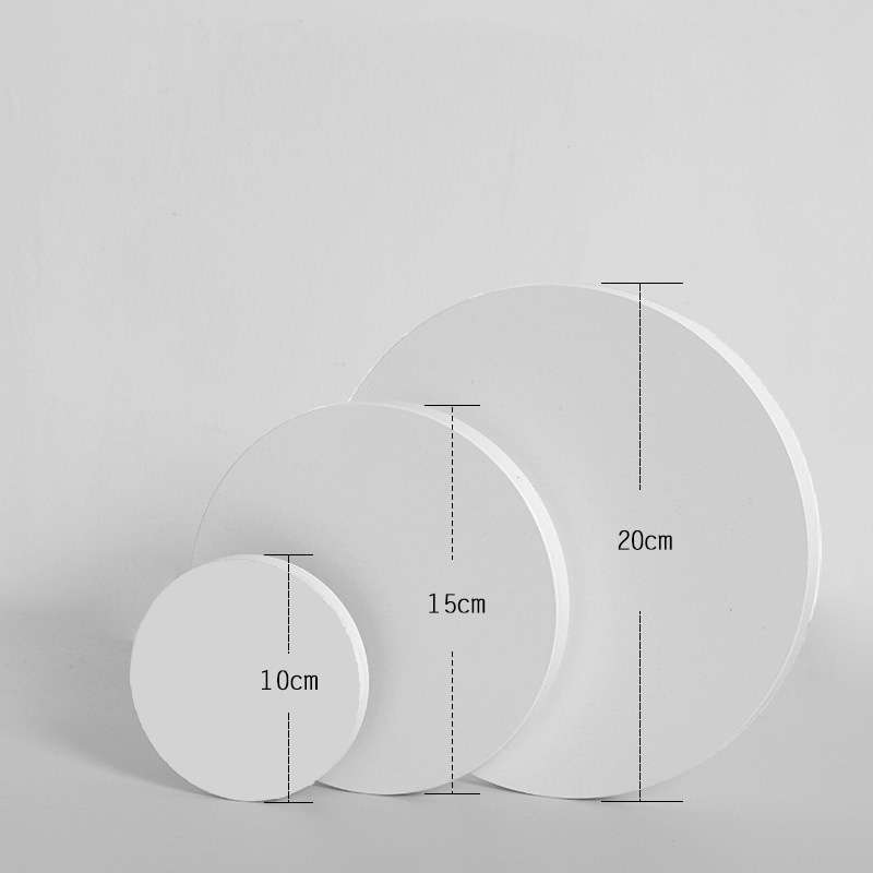 Solid Circulars Solid Wood Geometric Polygon Camera Props Creative Photography Ornaments